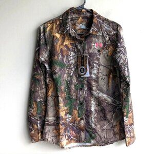 NWT Under Armour camo Performance Field RTX hunting button down shirt